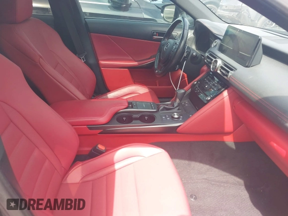 2021 Lexus IS 350 F Sport with VIN JTHGZ1B24M5044762, listed as a IAAI auction lot 42119787 with 47,321 mi miles and . Bid and sale history available at DreamBid. Image 5.