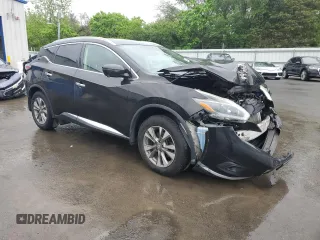 2018 Nissan Murano SL z VIN 5N1AZ2MH4JN201647, wystawiony jako Copart lot #56680115 z przebiegiem 80 043 mil mil oraz Szkoda całkowita • Salvage title. Historia ofert i sprzedaży dostępna na DreamBid. Obrazek 4.