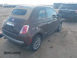 2012 FIAT 500 Gucci with VIN 3C3CFFER1CT119029, listed as a IAAI auction lot 41499274 with 78,504 mi miles. Bid and sale history available at carsss.com. Image 4.