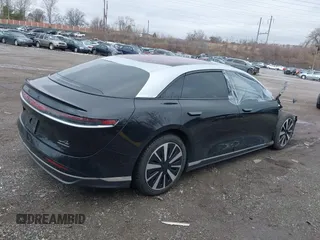 2023 Lucid Air Touring with VIN 50EA1TEA3PA003317, listed as a IAAI auction lot 41567828 with 8,201 mi miles. Bid and sale history available at carsss.com. Image 4.