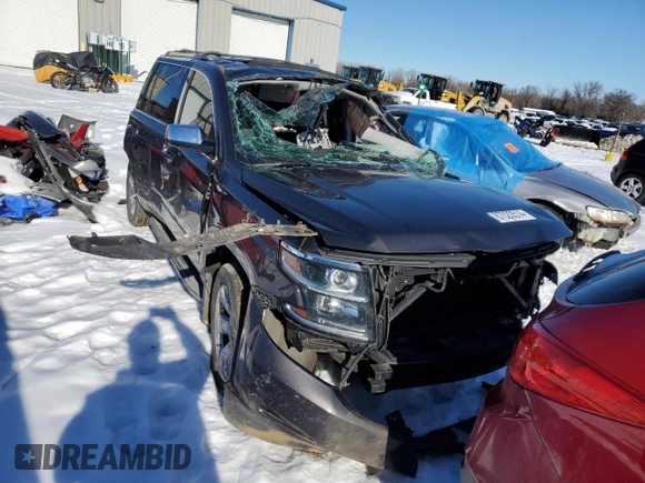 2015 Chevrolet Tahoe LTZ z VIN 1GNSKCKC8FR223832, wystawiony jako Copart lot #87023514 z przebiegiem Nie podano mil oraz Szkoda całkowita • Salvage title. Historia ofert i sprzedaży dostępna na DreamBid. Obrazek 5.