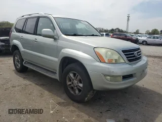 2005 Lexus GX 470 with VIN JTJBT20XX50090318, listed as a Copart auction lot 53033035 with 191,528 mi miles and Salvage Title. Bid and sale history available at DreamBid. Image 4.