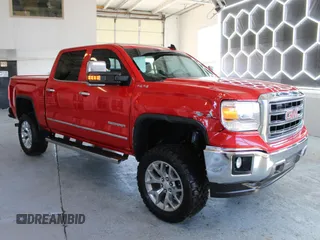 2015 GMC Sierra 1500 SLT with VIN 3GTU2VEJ2FG368016, listed as a Copart auction lot 53698605 with 91,980 mi miles and Salvage Title. Bid and sale history available at DreamBid. Image 1.