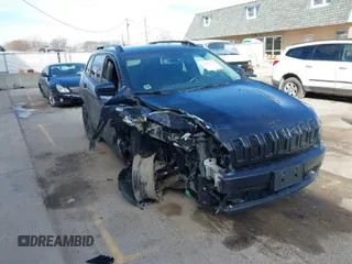 2017 Jeep Cherokee Sport with VIN 1C4PJMAB4HW664474, listed as a IAAI auction lot 41811736 with 102,301 mi miles. Bid and sale history available at carsss.com. Image 1.