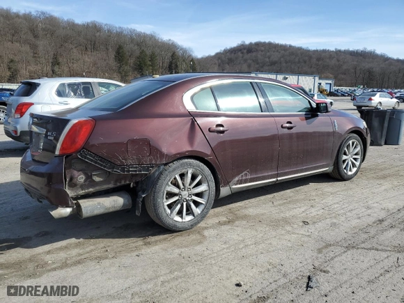 2009 Lincoln MKS with VIN 1LNHM94R59G600257, listed as a Copart auction lot 46132355 with 134,876 mi miles and Salvage Title. Bid and sale history available at carsss.com. Image 3.