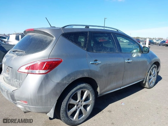 2012 Nissan Murano S with VIN JN8AZ1MW0CW235115, listed as a IAAI auction lot 41656202 with 154,992 mi miles. Bid and sale history available at carsss.com. Image 4.