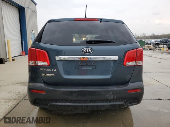 2011 Kia Sorento LX with VIN 5XYKT3A12BG028663, listed as a Copart auction lot 50894625 with 125,908 mi miles and Salvage Title. Bid and sale history available at DreamBid. Image 6.