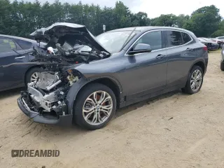 2021 BMW X2 xDrive28i with VIN WBXYJ1C06M5S94257, listed as a Copart auction lot 62391984 with 38,387 mi miles and Salvage Title. Bid and sale history available at carsss.com. Image 1.