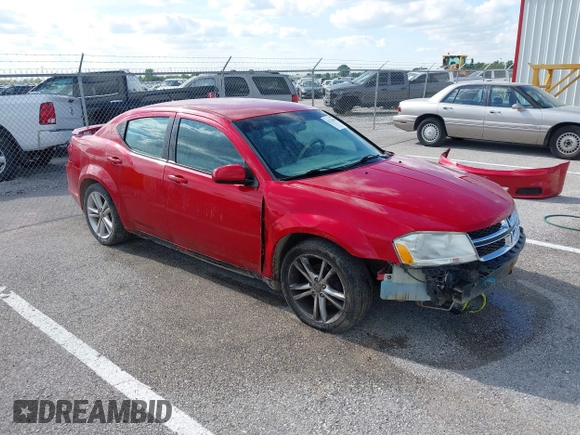 2012 Dodge Avenger SXT z VIN 1C3CDZCB8CN312789, wystawiony jako IAAI lot #42174446 z przebiegiem 186 752 mil mil oraz . Historia ofert i sprzedaży dostępna na DreamBid. Obrazek 1.