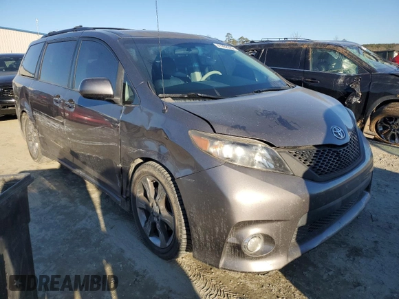 2011 Toyota Sienna SE with VIN 5TDXK3DC8BS081330, listed as a Copart auction lot 41992025 with 109,419 mi miles and Salvage Title. Bid and sale history available at carsss.com. Image 4.
