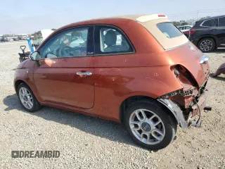 2012 FIAT 500 Pop with VIN 3C3CFFDR1CT347856, listed as a Copart auction lot 61759385 with 126,388 mi miles and Salvage title. Bid and sale history available at DreamBid. Image 2.