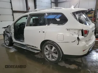 2014 Nissan Pathfinder Platinum with VIN 5N1AR2MM8EC658430, listed as a Copart auction lot 46711815 with 108,376 mi miles and Salvage title. Bid and sale history available at DreamBid. Image 2.