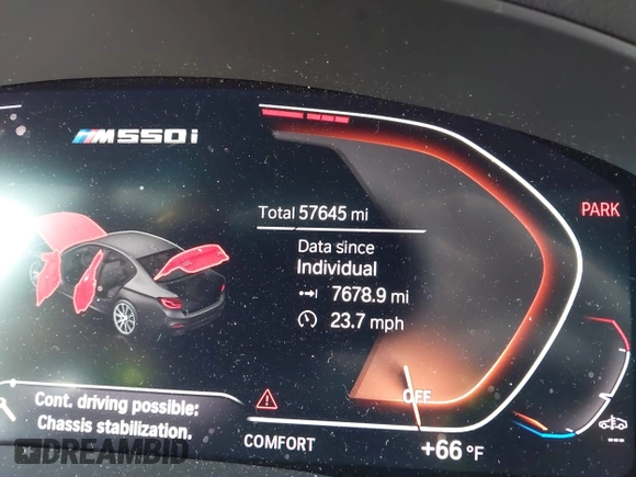 2020 BMW 5 Series M550i xDrive z VIN WBAJS7C07LCD85532, wystawiony jako IAAI lot #41518071 z przebiegiem 57 645 mil mil oraz . Historia ofert i sprzedaży dostępna na DreamBid. Obrazek 15.
