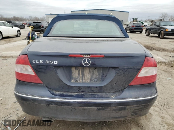 2006 Mercedes-Benz CLK 350 with VIN WDBTK56G26T063132, listed as a Copart auction lot 44773745 with 113,435 mi miles and Salvage title. Bid and sale history available at DreamBid. Image 6.