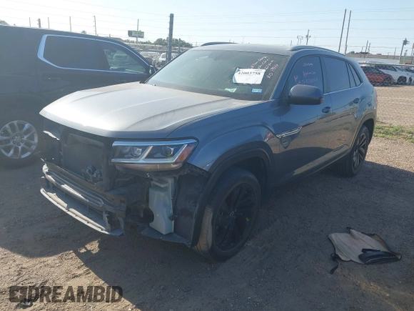 2022 Volkswagen Atlas SE with VIN 1V2JE2CA0NC224539, listed as a IAAI auction lot 42003758 with 59,363 mi miles and . Bid and sale history available at DreamBid. Image 2.