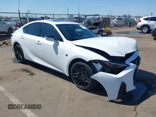 2023 Lexus IS 500 F Sport Performance z VIN JTHAP1D24P5004680, wystawiony jako IAAI lot #42148795 z przebiegiem 14 791 mil mil oraz . Historia ofert i sprzedaży dostępna na DreamBid. Obrazek 1.