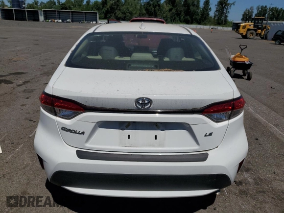 2022 Toyota Corolla LE with VIN JTDEPMAE7N3024062, listed as a Copart auction lot 62824714 with 20,027 mi miles and Salvage Title. Bid and sale history available at carsss.com. Image 6.