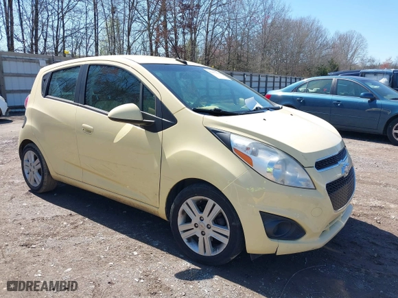2014 Chevrolet Spark LT with VIN KL8CD6S90EC436877, listed as a IAAI auction lot 41853832 with 101,260 mi miles. Bid and sale history available at carsss.com. Image 1.