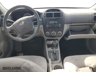 2007 Kia Spectra EX with VIN KNAFE121875442865, listed as a Copart auction lot 46743325 with 82,267 mi miles and Salvage Title. Bid and sale history available at carsss.com. Image 8.