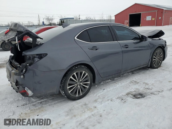 2018 Acura TLX Technology with VIN 19UUB3F58JA802955, listed as a Copart auction lot 44498945 with 128,179 mi miles and Salvage title. Bid and sale history available at DreamBid. Image 3.