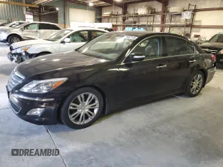 2013 Hyundai Genesis 3.8L z VIN KMHGC4DDXDU214241, wystawiony jako Copart lot #55467125 z przebiegiem 70 079 mil mil oraz Szkoda całkowita • Salvage title. Historia ofert i sprzedaży dostępna na DreamBid. Obrazek 1.