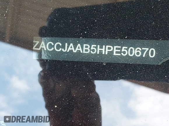 2017 Jeep Renegade Sport with VIN ZACCJAAB5HPE50670, listed as a IAAI auction lot 42192539 with 91,008 mi miles and . Bid and sale history available at DreamBid. Image 9.