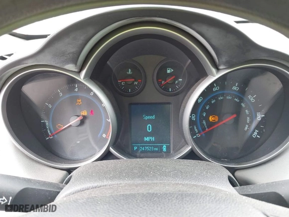 2012 Chevrolet Cruze LS with VIN 1G1PC5SH6C7118998, listed as a IAAI auction lot 41930224 with 247,523 mi miles. Bid and sale history available at carsss.com. Image 7.