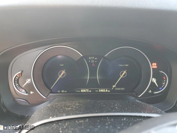 2019 BMW 5 Series 530i xDrive with VIN WBAJA7C55KWW18641, listed as a Copart auction lot 42586165 with 60,675 mi miles and Salvage Title. Bid and sale history available at carsss.com. Image 9.