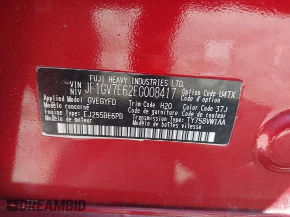 2014 Subaru WRX WRX с VIN JF1GV7E62EG008417, выставлен на аукционе IAAI как лот 42376762 с пробегом 119 279 миль миль и . История ставок и продаж доступна на DreamBid. Изображение 9.