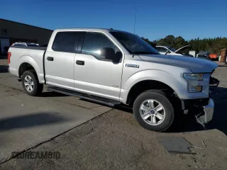 2017 Ford F-150 XL with VIN 1FTEW1CP4HKC35715, listed as a Copart auction lot 41660765 with 0 mi miles and Salvage Title. Bid and sale history available at carsss.com. Image 4.