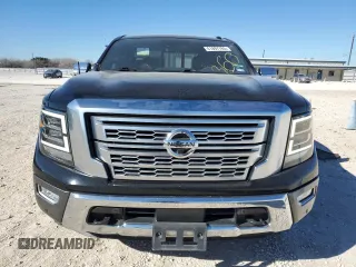 2020 Nissan Titan Platinum Reserve with VIN 1N6AA1EF2LN500797, listed as a Copart auction lot 41897765 with 90,060 mi miles and Salvage title. Bid and sale history available at DreamBid. Image 5.