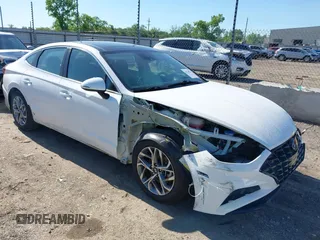 2023 Hyundai Sonata SEL z VIN KMHL14JA1PA250680, wystawiony jako IAAI lot #42170922 z przebiegiem 61 733 mil mil oraz . Historia ofert i sprzedaży dostępna na DreamBid. Obrazek 1.