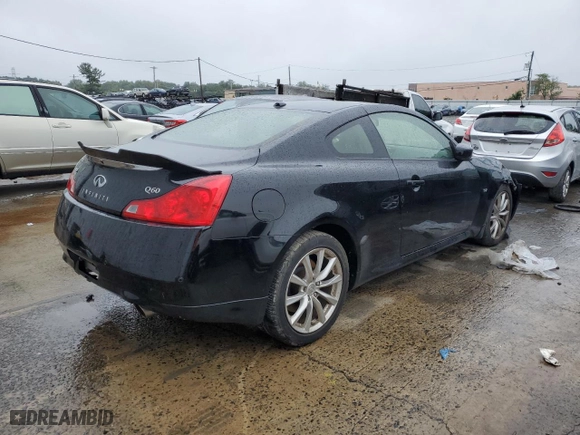 2014 Infiniti Q60 Coupe with VIN JN1CV6EL6EM132624, listed as a Copart auction lot 65833224 with 0 mi miles and Salvage Title. Bid and sale history available at carsss.com. Image 3.