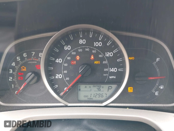 2015 Toyota RAV4 LE with VIN 2T3BFREV2FW249999, listed as a IAAI auction lot 41893415 with 112,967 mi miles. Bid and sale history available at carsss.com. Image 7.