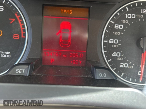 2009 Audi A4 Premium Plus with VIN WAUSF78K09A091152, listed as a Copart auction lot 61038155 with 134,767 mi miles and Clean title. Bid and sale history available at DreamBid. Image 8.