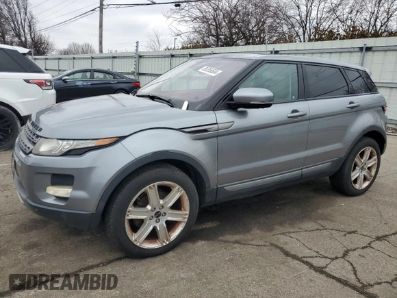 2012 Land Rover Range Rover Evoque Pure Premium with VIN SALVR2BG1CH664615, listed as a Copart auction lot 86356604 with 121,419 mi miles and Clean Title. Bid and sale history available at carsss.com. Image 1.