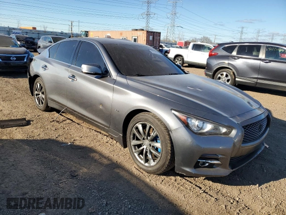 2017 Infiniti Q50 3.0t Signature Edition with VIN JN1EV7AR1HM840874, listed as a Copart auction lot 80131114 with 118,979 mi miles and Salvage Title. Bid and sale history available at carsss.com. Image 4.
