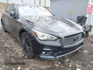 2018 Infiniti Q50 3.0t LUXE with VIN JN1EV7AR8JM442468, listed as a IAAI auction lot 42071717 with 107,484 mi miles. Bid and sale history available at carsss.com. Image 21.