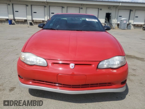 2002 Chevrolet Monte Carlo SS with VIN 2G1WX15K829204858, listed as a Copart auction lot 50626175 with 84,085 mi miles and Salvage Title. Bid and sale history available at carsss.com. Image 5.