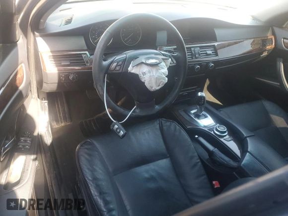2008 BMW 5 Series 535i with VIN WBANW13508CN56172, listed as a Copart auction lot 50490425 with Not Provided miles and Salvage Title. Bid and sale history available at carsss.com. Image 8.