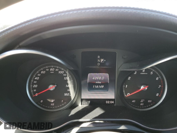 2015 Mercedes-Benz C-Class C 400 with VIN 55SWF6GB5FU028081, listed as a Copart auction lot 46878865 with 116,149 mi miles and Salvage Title. Bid and sale history available at carsss.com. Image 9.