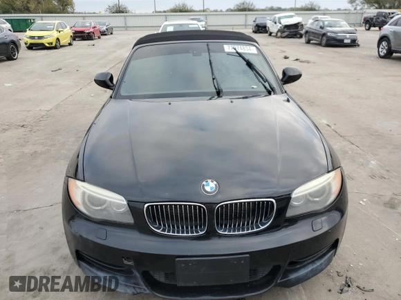 2013 BMW 1 Series 135i with VIN WBAUN7C58DVM26978, listed as a Copart auction lot 77974834 with 0 mi miles and Clean Title. Bid and sale history available at carsss.com. Image 5.