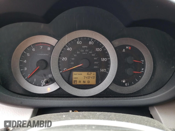 2006 Toyota RAV4 with VIN JTMBD33V966016211, listed as a Copart auction lot 52038805 with 74,949 mi miles and Salvage Title. Bid and sale history available at carsss.com. Image 9.