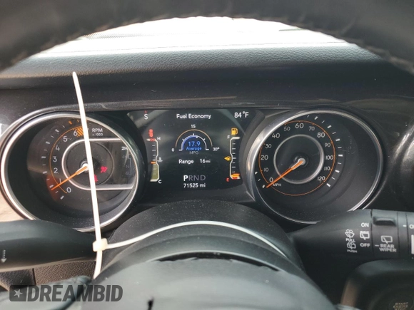 2020 Jeep Wrangler Unlimited Sport S with VIN 1C4HJXDN1LW235278, listed as a Copart auction lot 53735465 with 71,525 mi miles and Salvage title. Bid and sale history available at DreamBid. Image 9.