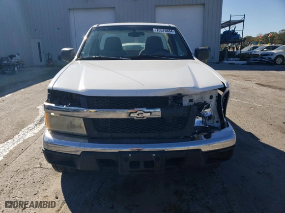 2005 Chevrolet Colorado LT w/1LT with VIN 1GCDT146458175924, listed as a Copart auction lot 76576884 with 126,821 mi miles and Salvage Title. Bid and sale history available at carsss.com. Image 5.