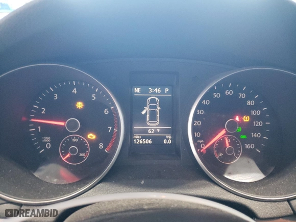 2010 Volkswagen Golf with VIN WVWDB7AJ1AW203182, listed as a Copart auction lot 78015184 with 126,506 mi miles and Salvage Title. Bid and sale history available at carsss.com. Image 9.