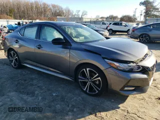 2021 Nissan Sentra SR with VIN 3N1AB8DV9MY330639, listed as a Copart auction lot 82703204 with 23,044 mi miles and Salvage Title. Bid and sale history available at DreamBid. Image 4.