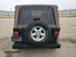 2001 Jeep Wrangler Sport with VIN 1J4FA49S91P341578, listed as a Copart auction lot 43831495 with 139,734 mi miles and Salvage Title. Bid and sale history available at carsss.com. Image 6.