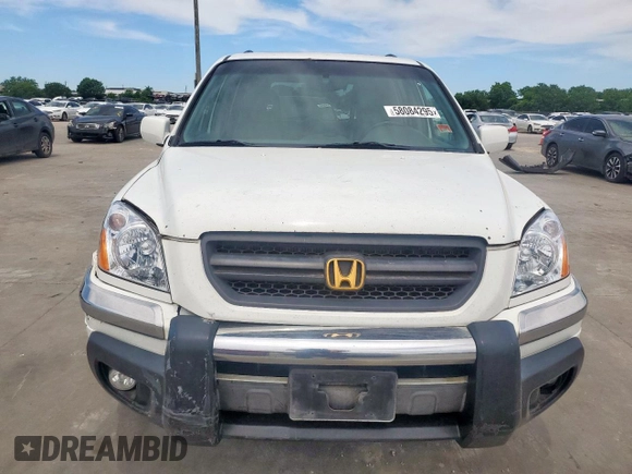 2005 Honda Pilot EX-L z VIN 5FNYF18555B025184, wystawiony jako Copart lot #58084295 z przebiegiem 161 863 mil mil oraz Szkoda całkowita • Salvage title. Historia ofert i sprzedaży dostępna na DreamBid. Obrazek 5.