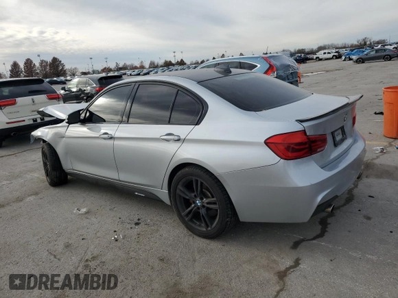 2017 BMW 3 Series 340i xDrive with VIN WBA8B7C31HA190096, listed as a Copart auction lot 82224424 with 89,531 mi miles and Salvage Title. Bid and sale history available at carsss.com. Image 2.